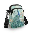 thumbnail image 3 of HELLHERO Crossbody Small Bags Marble Texture 4.33"x1.97"x7.09" with Shoulder Strap Adult for Travel Daily Use 2 Zippers, 3 of 7