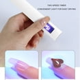 thumbnail image 4 of Luz de Unas de Gel de Mano, Lámparas uv para uñas de gel mini, lámpara de uñas uv de forma lineal, recargable por USB, Pequeña Pantalla Digital, Lámpara Portátil, 4 of 7