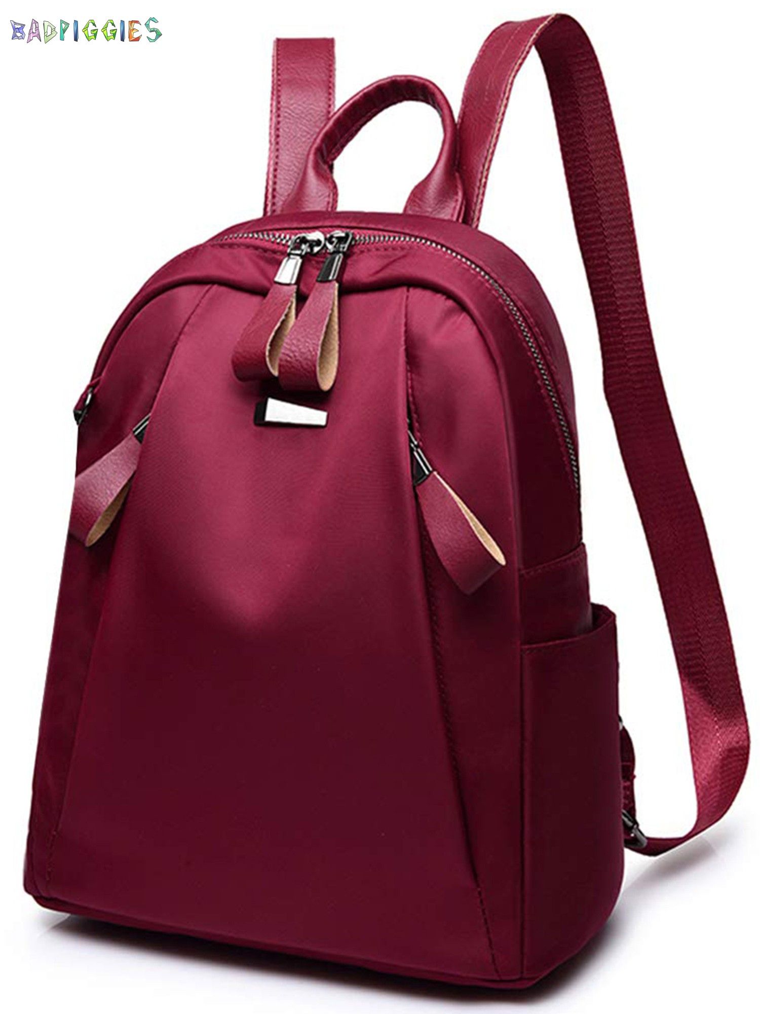 BadPiggies Women Backpack Waterproof Oxford Handbag Shoulder Travel Bag School Bag Anti-theft Rucksack - image 3 of 11