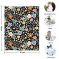 thumbnail image 4 of Pioneer Flower Floral Print Pattern Blanket,Comfortable Soft Flannel Throw Blanket,All Season,Warm Lightweight Blankets for Sofa Bed Couch Living Room Chair,30"x40", 4 of 4