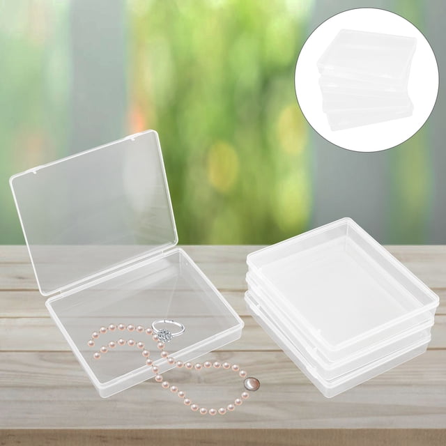 HIAKDOFT 4Pcs Playing Card Organizer Transparent Storage Case Durable PP Material Portable