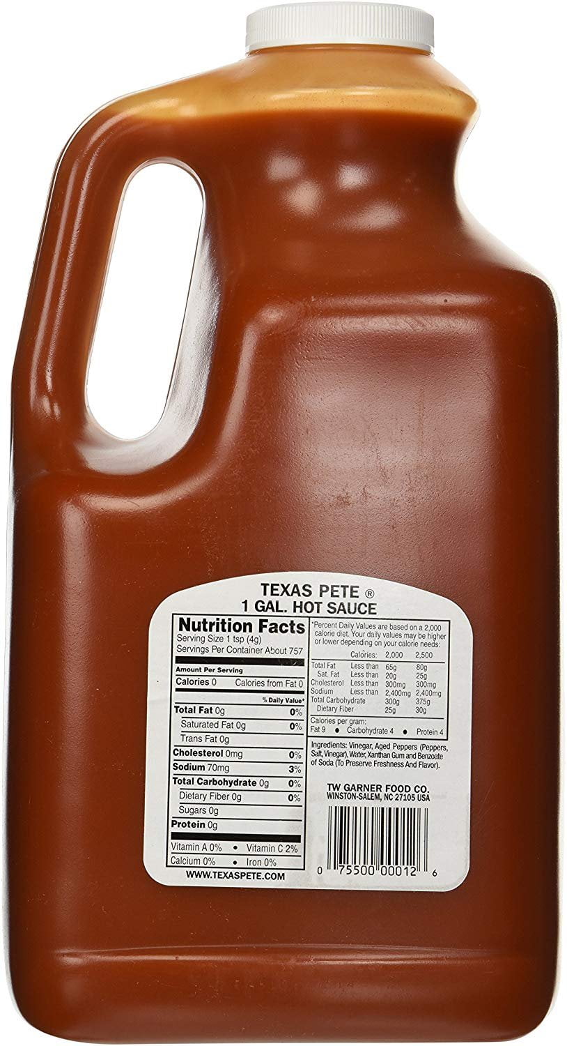 Texas Pete Original Hot Sauce Net Wt 1 Gal