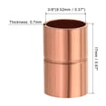thumbnail image 2 of Uxcell Straight Coupling Fittings Welding Joint for HVAC Air Conditioner 3/8 Inch, 2 of 5