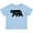 AE-Light Blue, variant on California Black Bear Silhouette Boys or Girls Baby T-Shirt