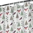 thumbnail image 3 of Christmas Forest Pattern Shower Curtain 36"x72" ,Bathroom Decorative Shower Curtains Set with 12 Hooks,Modern Waterproof Washable Shower Curtain, 3 of 6