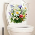 thumbnail image 4 of Butterfly Flower Toilet Seat Stickers - Self-Adhesive Removable Decals for Bathroom Decor, 4 of 8