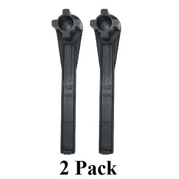Gas and Bung Wrench Non Sparking Solid Drum Bung Nut Wrench (BLACK) 2 Pack
