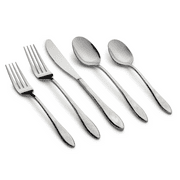 Graze by Cambridge Cassis Mirror Forged Stainless Steel 20-piece Flatware Set (Service for 4)