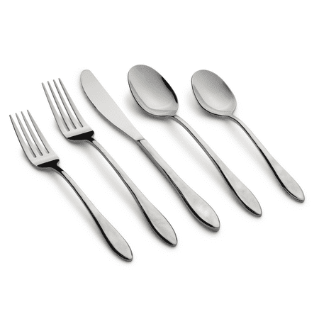 Graze by Cambridge Cassis Mirror Forged 18/0 Stainless Steel 20-piece Flatware Set, Service for 4