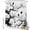 White Black, variant on Shower Curtain Flower Branch Silhouette Shower Curtains for Bathroom Decor, Waterproof Polyester Shower Curtain Set with Hooks, Extra Long 72" x 96" Chinese Ink Painting Linen Texture