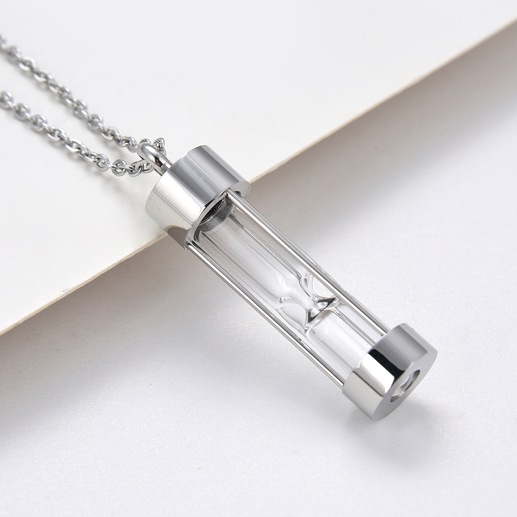 HGYCPP Clear Tube Perfume Bottle Necklace Diffuser Necklace Pendant Black Gold Silver - image 4 of 19