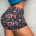 thumbnail image 3 of KLL Lovely Mom Ever Pattern Workout Shorts for Women Scrunch Short Gym Yoga Running Sport Active Exercise Fitness Shorts, 3 of 8