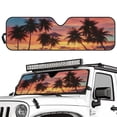 thumbnail image 2 of HUIACONG Foldable Windshield Sun Shade Compatible with Jeep Wrangler Hunting Branches Sun Shade Keep Car Interior Cooler, 2 of 6