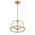 thumbnail image 3 of ABB-3003-VG Crystorama Lighting Abbott - 3 Light Chandelier-Vibrant Gold Finish, 3 of 14
