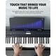 thumbnail image 3 of Donner DEP-20 Piano digital para principiantes, teclado ponderado de tamaño completo de 88 teclas, piano eléctrico portátil con pedal de sostenido, fuente de alimentación, 3 of 5
