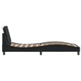 thumbnail image 5 of vidaXL Bed Frame with LED Light Black 100x190 cm Faux Leather, 5 of 5