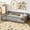 Gray B, variant on URTR Twin Size Montessor Solid Wood Floor Bed, Bed with Fence and Door, Low-to-Floor Bed Frame with Slats, Gray B
