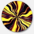 thumbnail image 1 of Designart Horloge Murale Moderne 'jaune Violet Noir Fantaisie', 1 of 6
