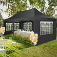 thumbnail image 3 of HOTEEL 10x20 Gazebo Canopy Tent with 6 Netting Sidewalls,Pop up Canopy for Parties Wedding,Commercial Easy up Gazebo with Sandbags,UV 50+, 3 of 10