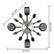 thumbnail image 2 of Relojes de Pared de Cocina Grandes de 16 Pulgadas con Cucharas y Tenedores, Reloj de Pared de Vajilla 3D, DecoracióN del Hogar (Negro), 2 of 7