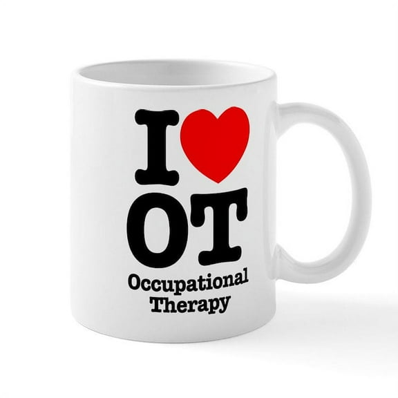 CafePress - I Heart OT - 11 oz Ceramic Mug - Novelty Coffee Tea Cup