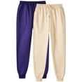 thumbnail image 1 of Pisexur 2PC Womens Sweatpants Solid Color Elastic High Waist Yoga Pants Casual Baggy Drawstring Workout Jogging Pants Oversized Straight Leg Sweatpants Plus Size Sweatpants with Pockets S-3XL, 1 of 2