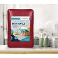 thumbnail image 2 of Beauty Threadz- 100% Cotton Bath Towels 4 Piece Set Soft Fluffy, Absorbent and Quick Dry Perfect for Daily Use – 500 GSM 27” x 54”, Crimson, 2 of 7