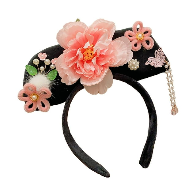 Tocado chino, diadema antigua, banda para el pelo, aro de pelo tradicional Hanfu, pinza para el pelo antigua para Festival, disfraz de Cosplay y Estilo C