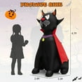 thumbnail image 2 of Gymax Cape Rouge Halloween 4,7 Pieds Chat Vampire Gonflable Décoration Extérieure avec Lumières LED, 2 of 10