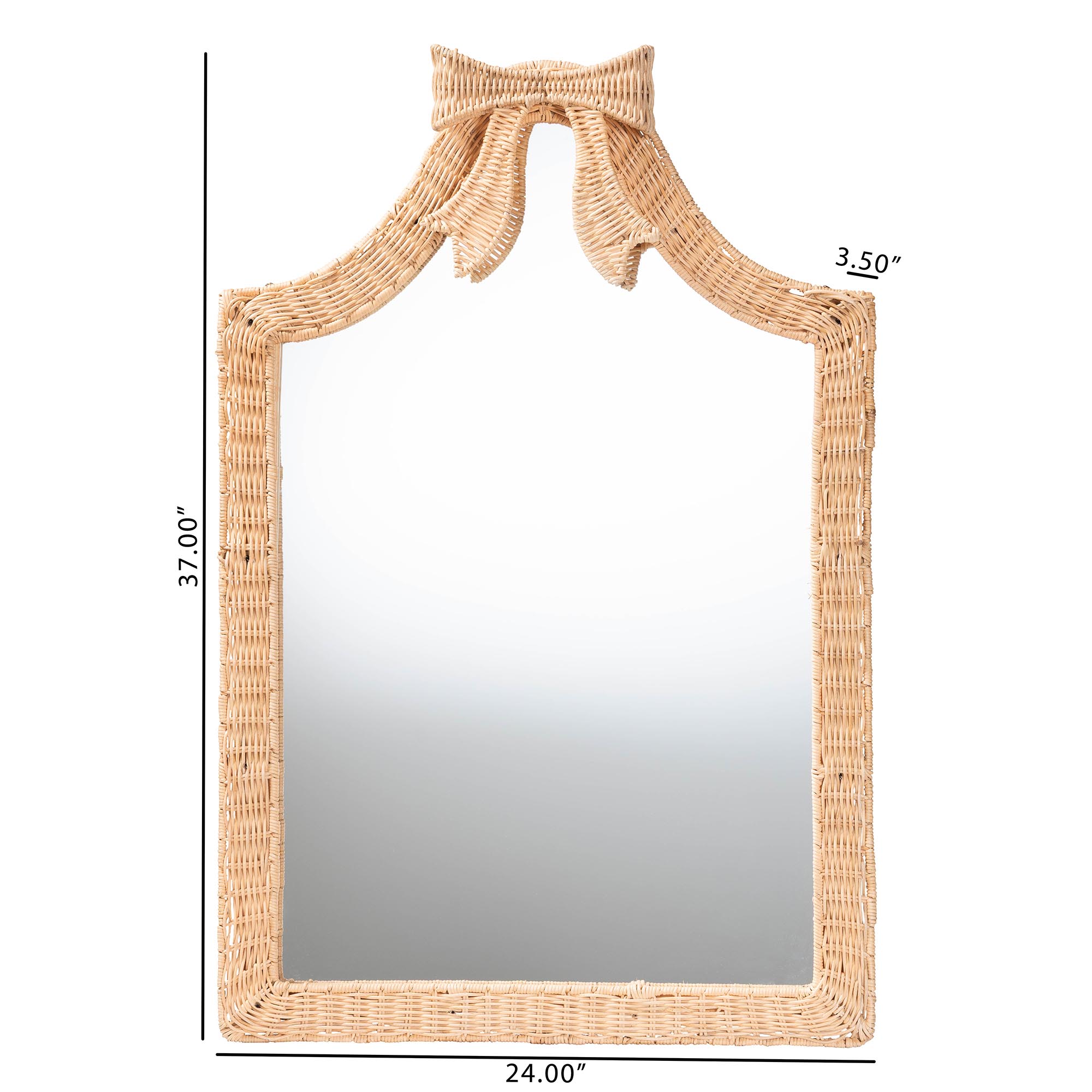 bali & pari Creusa Boho Mirror, Honey