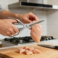 thumbnail image 2 of Heavy Duty Kitchen Shears for Poultry Meat Seafood Preparation with -Function Design Dishwasher Safe, 2 of 4