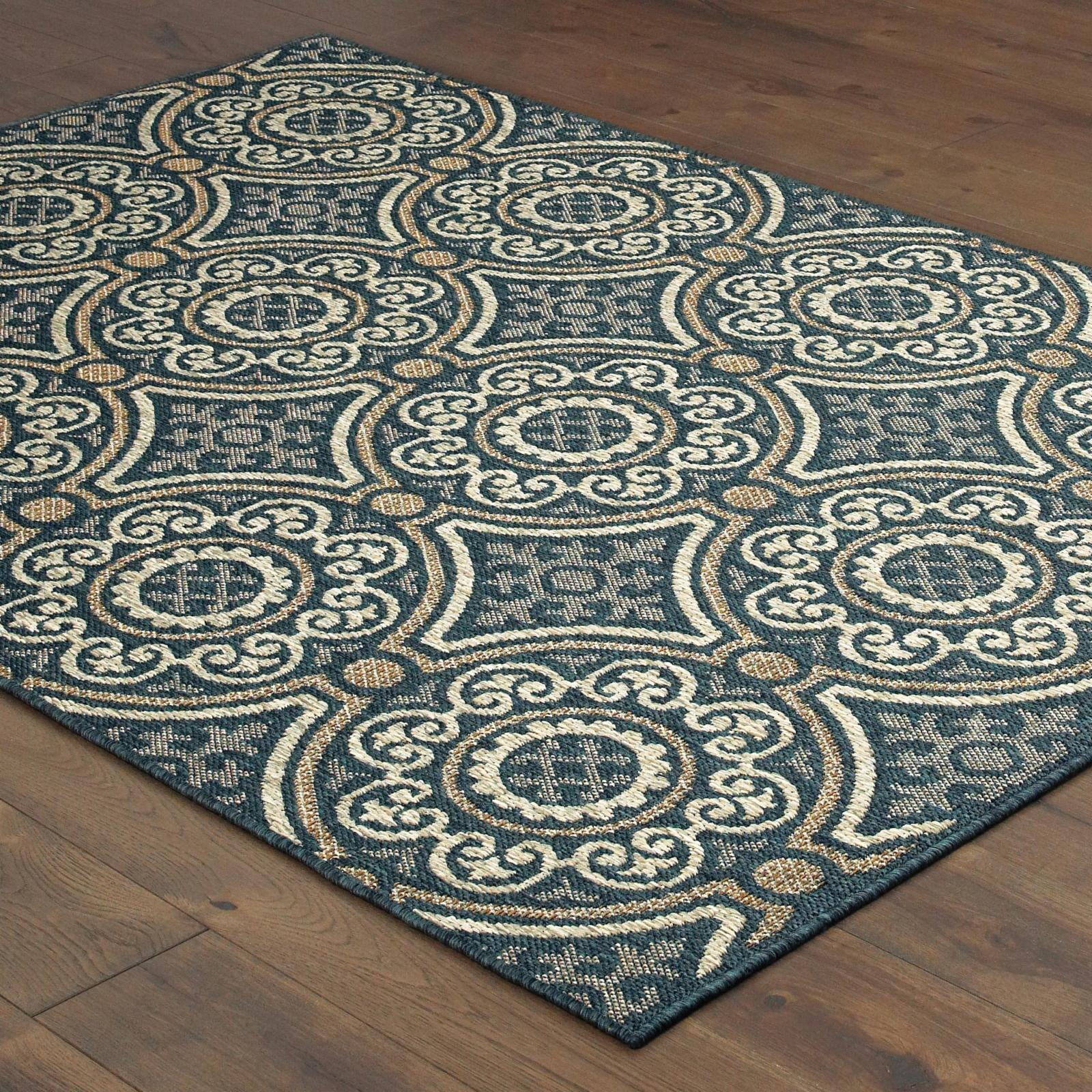 Avalon Home Lakeland Interlocking Medallions Indoor/Outdoor Area Rug