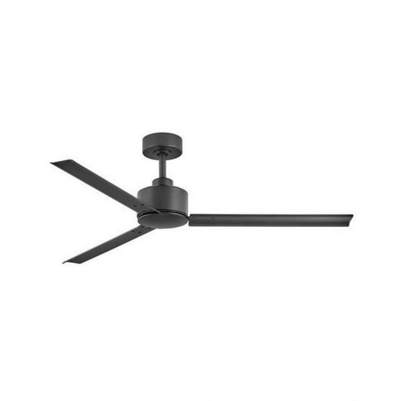 56 inch 3-Blade Ceiling Fan-Matte Black Finish Bailey Street Home 81-Bel-4243668
