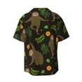 thumbnail image 2 of Sigee Sloth Doing Yoga Print Men's Shirts Casual Button Down Short Sleeve Summer Beach Shirt Hawaiian Vacation Shirts Tee Shirt-X-Large, 2 of 7