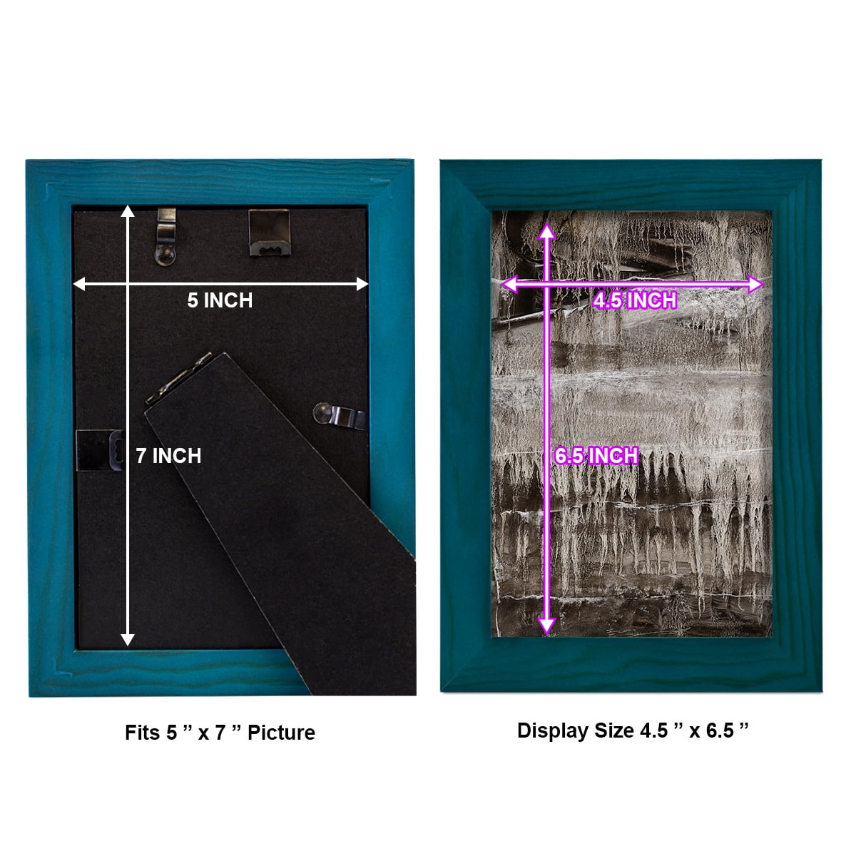 Continuum IV -Framed Print w/glass-Ocean Blue