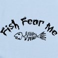 thumbnail image 2 of CafePress - Fish Fear Me Infant Bodysuit - Baby Light Bodysuit, Size Newborn - 24 Months, 2 of 4