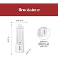 thumbnail image 6 of Brookstone White Compact Personal Blender with Additional Lid, BPA-Free, 500ml, 6 of 7