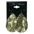 thumbnail image 2 of Double Tear Drop Shaped Dangle Earrings Gold-Tone, 2 of 2