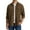 Brown, variant on Mens Corduroy Shirts Casual Long Sleeve Button Down Shirt Jacket Lightweight with Flap Pockets Grey