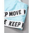 thumbnail image 6 of iEFiEL Kids Girls Ballet Dancewear Gymnastics Outfit Sports Bra Crop Tank Top with Yoga Running Pants Leggings Blue 8, 6 of 7