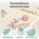 thumbnail image 4 of Bebbly Soporte para Bañera de Bebé Antideslizante con Base Ergonómica Reclinada para Recién Nacido y Hasta Los 6 meses, Ideal para Baño Seguro y Cómodo en Lavabo o Tina 33x55x22 cm (Aqua), 4 of 7