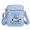 Blue 2, variant on New cartoon anime KPOP cool tiger print student small square bag, trendy shopping shoulder bag, casual crossbody bag