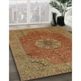 thumbnail image 3 of Ahgly Company Machine Washable Indoor Rectangle Traditional Mahogany Brown Area Rugs, 5' x 7', 3 of 7