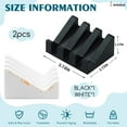 thumbnail image 5 of soap Dish，Bar Shower soap Holder for Shower wall，shower soap Dish Kitchen soap Tray，Silicone, white Two-Pack Coipdfty, 5 of 5