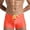 Orange, variant on ZZwxWA Men's Solid Square Leg Briefs 3" Summer Casual Beach Shorts Running Workout Drawstring Athletic Swimwear Reduced Price