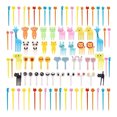 thumbnail image 1 of 3 Sets Fruit Forks Small Cake Dessert Food Toothpick Tableware Travel Party Dining Home Flatware Decoration Utensil, 1 of 6