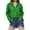 A-Green, variant on Women Shirts Solid Color Sequined Long Sleeve Lapel Button Blouse
