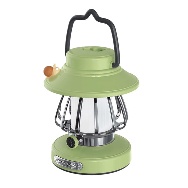 Linterna de camping Sharpla Antideslizante USB lámpara de camping decorativa luz ambiental verde