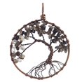 thumbnail image 2 of Colgante de árbol de , abalorios de piedras ambre Retro, joyería para colr de cadena DIY Marron Hugo Collar pendiente, 2 of 4