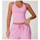 thumbnail image 5 of Chaleco de Yoga for mujer, ropa interior deportiva ajustada en forma de V for belleza en la espalda, chaleco deportivo for ejercicio de carrera, almohadilla for pechos extraíble, 5 of 7